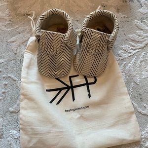 Brand New Freshly Picked Moccasins, Size 1